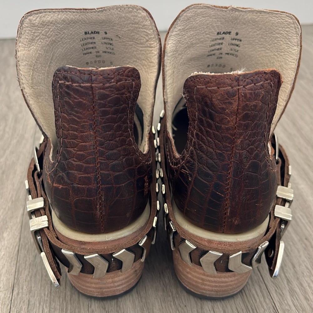 Freebird by Steven - Blade Brown Croc Booties - Picture 4 of 8
